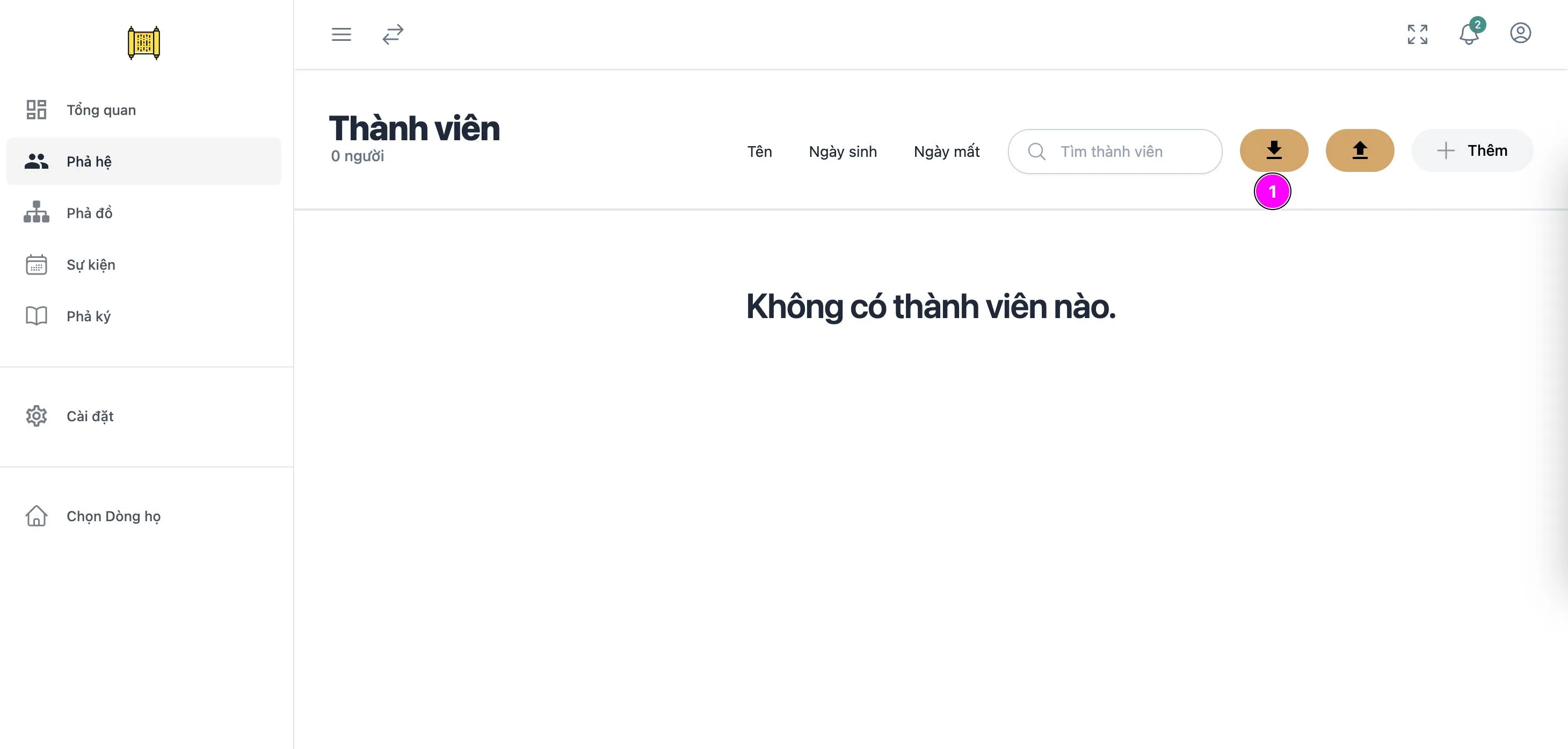 Hướng dẫn tải thành viên